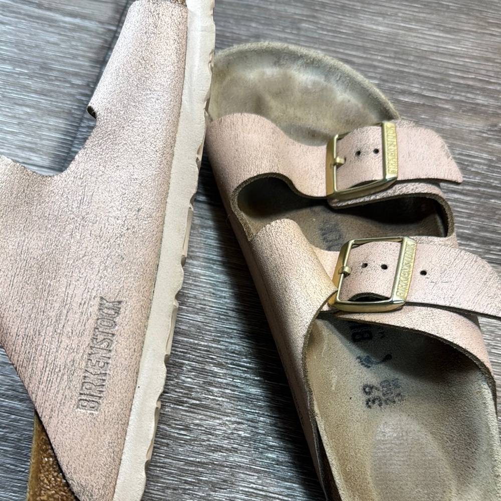 Birkenstock Rose Gold Sandals woman’s 39 (b201) - Picture 6 of 9